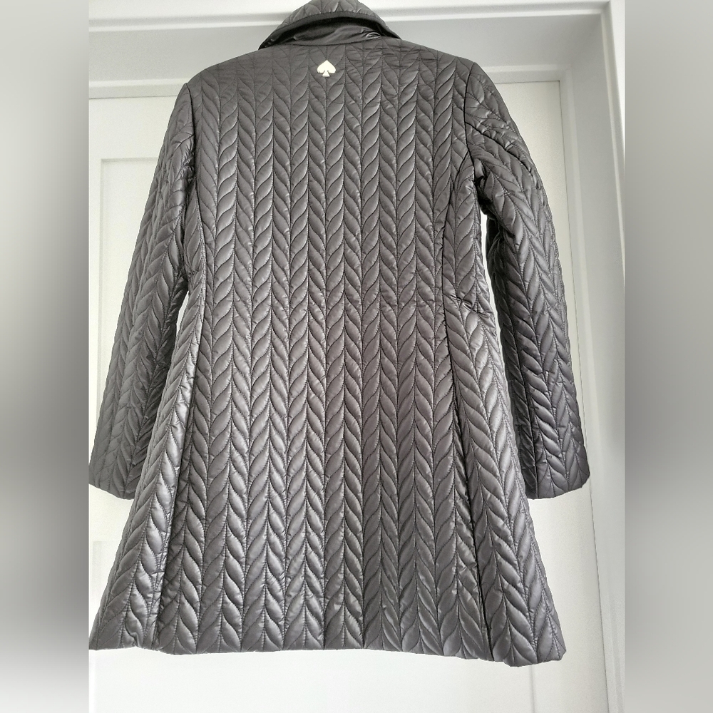 Kate Spade Black Quilted Jacket Size XS - Picture 5 of 7